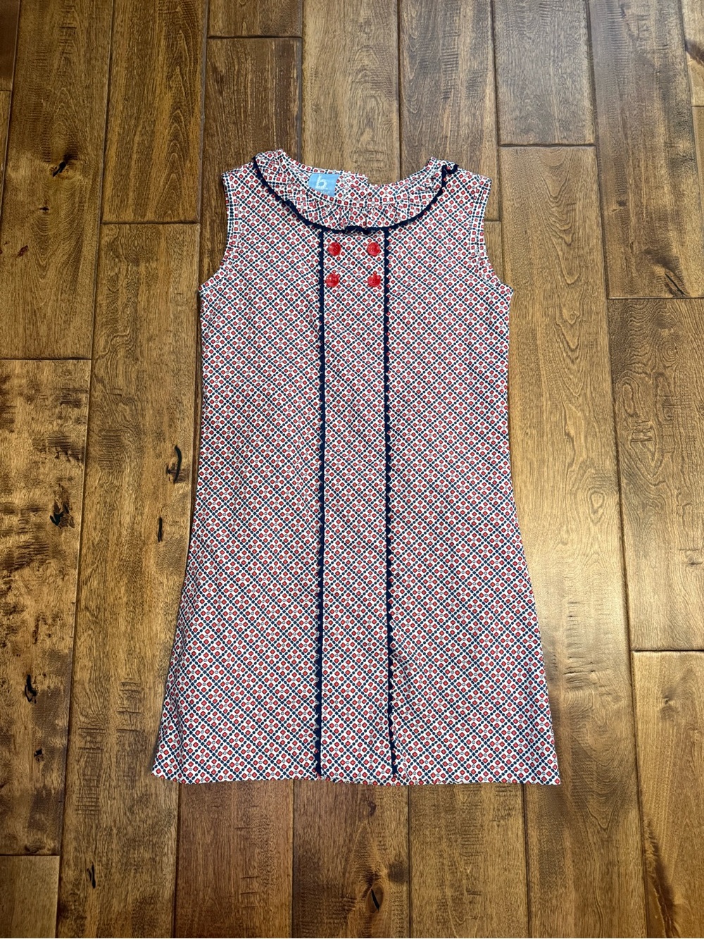 Bella Bliss red white blue dress girls size 8
